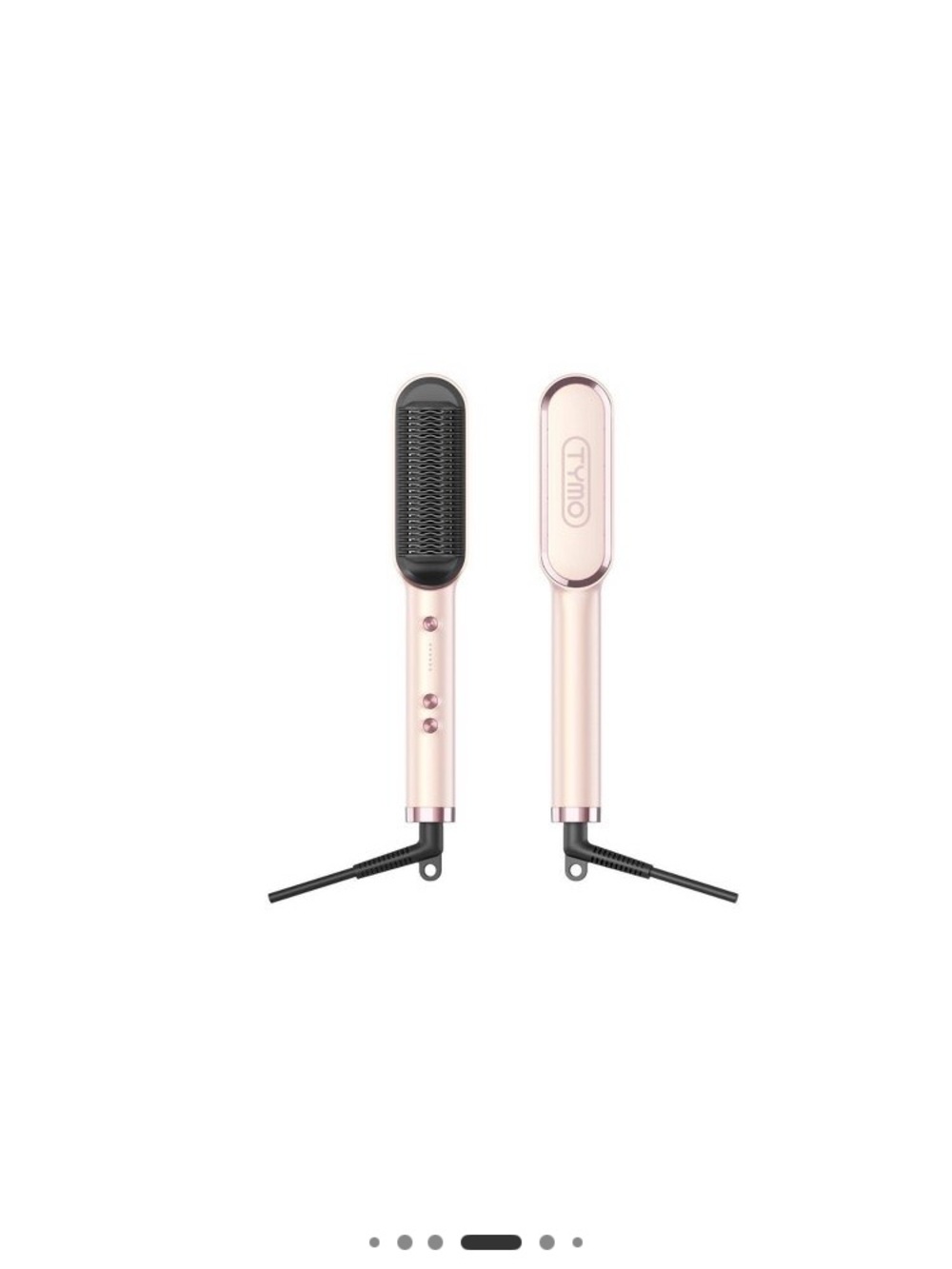 Tymo Rose Gold Straightening Brush - Sleek Women's Hair Tool 1-1/2 inch - Picture 8 of 10